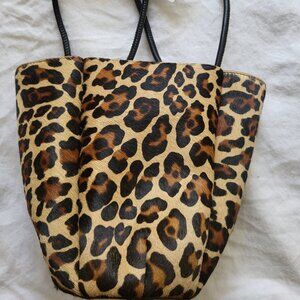 Zara leather bucket bag